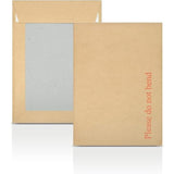 Send It By brown back board envelopes for mailing, manilla color, size 241 x 178 mm, non-bend packaging with protective backing