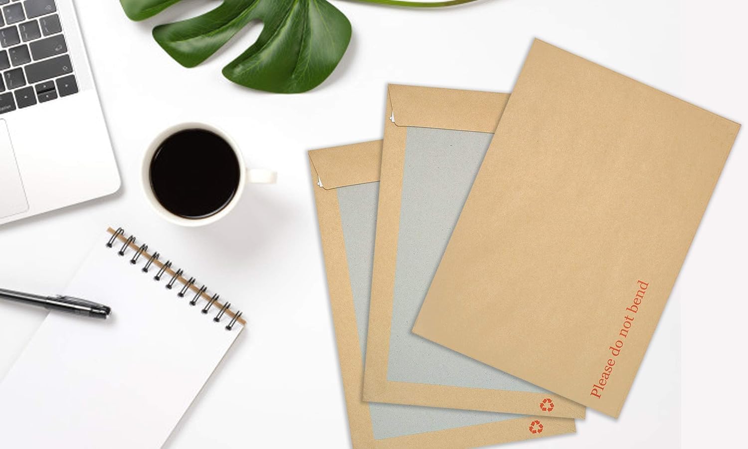 Send It By brown back board envelopes, manilla color, size 241x178x45mm, ideal for secure packaging and preventing bending.