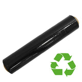 Send It By 23µ black cast heavy-duty stretch film, opaque pallet wrap for secure packaging and strong load stability.