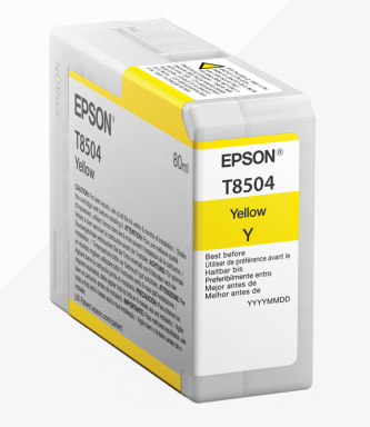 Epson T8504 Yellow Ink Cartridge 80ml - C13T850400