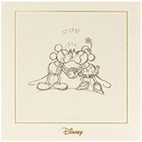 Disney Minnie and Mickey Kissing Original Sketch Birthday Card