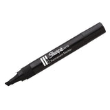 Sharpie W10 black permanent marker with chisel tip, ideal for bold writing and marking on various surfaces.