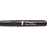 Black Sharpie M15 permanent marker with bullet tip, ideal for writing and art on various surfaces.