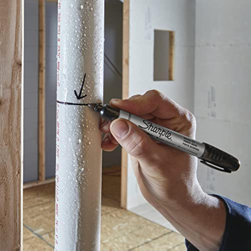 Sharpie Pro black bullet tip permanent marker for stationery and art projects, featuring bold ink for permanent marking.