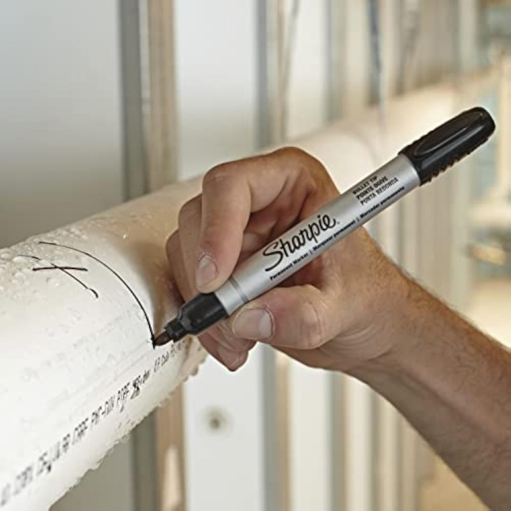 Sharpie Pro black permanent marker with bullet tip, ideal for stationery and art projects