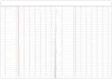 Silvine A4 analysis book with 32 pages for bookkeeping and analysis, featuring a sturdy cover and lined pages.