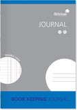 Silvine A4 double cash journal book with 32 pages, featuring a durable cover and lined pages for financial record keeping