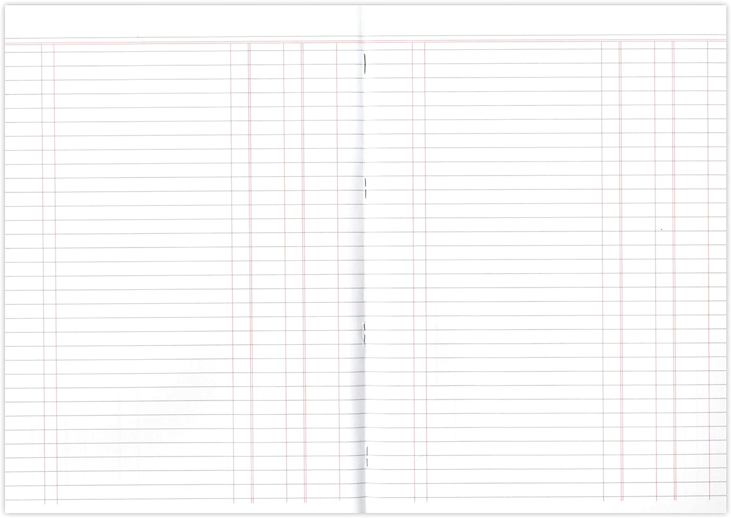 Silvine A4 double cash journal book with 32 pages, featuring lined pages for financial recording and note-taking.
