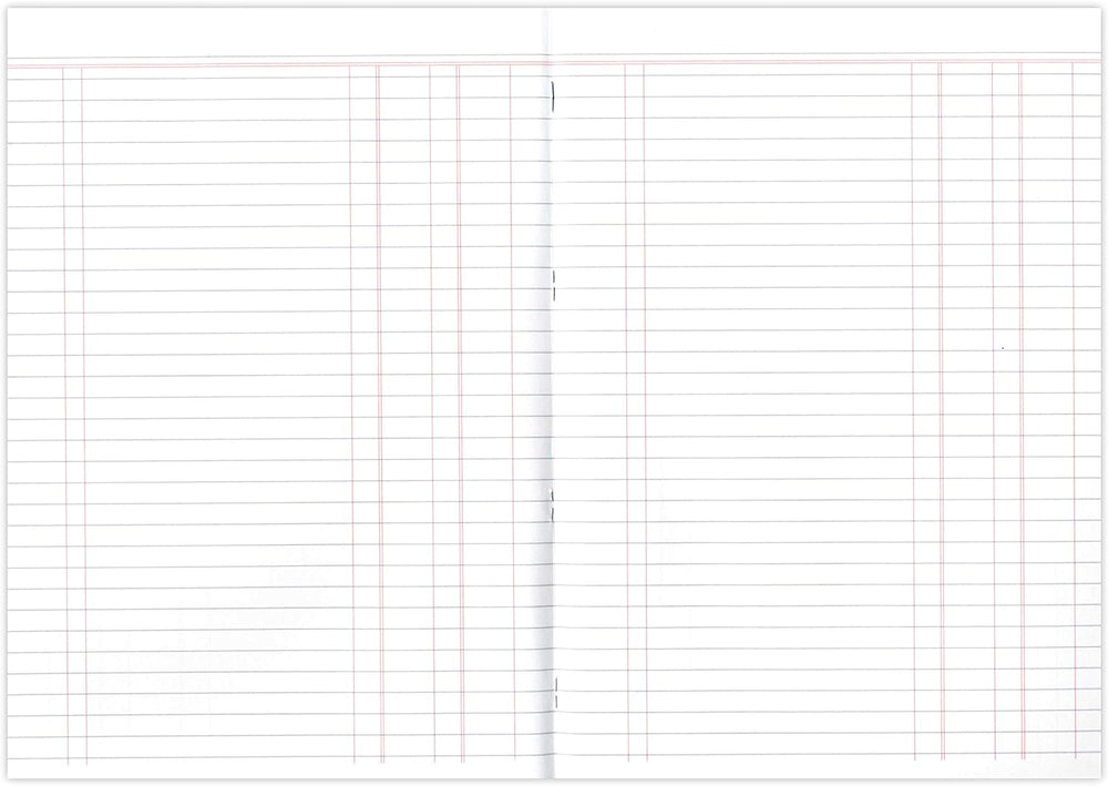 Silvine A4 double cash journal book with 32 pages, featuring lined pages for financial recording and note-taking.