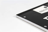 Silvine A4 refill pad with 160 plain white pages, head-bound and punched with 4 holes for notebooks or binders.