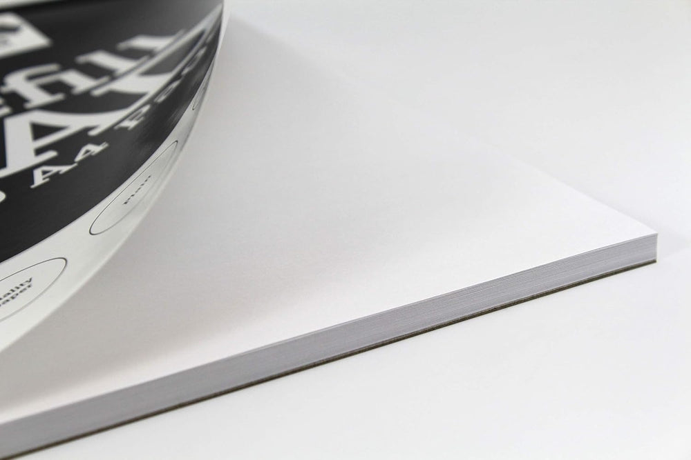 Silvine 160-page A4 refill pad with head binding, 4-hole punched plain white pages for notebooks or refills.
