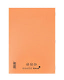 Silvine A4 orange notebook with 40 lined pages, ideal for note-taking and organization.
