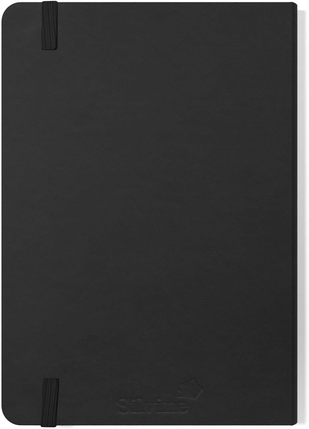 Silvine A5 casebound notebook with cream-colored pages and a sturdy cover, ideal for writing and note-taking.