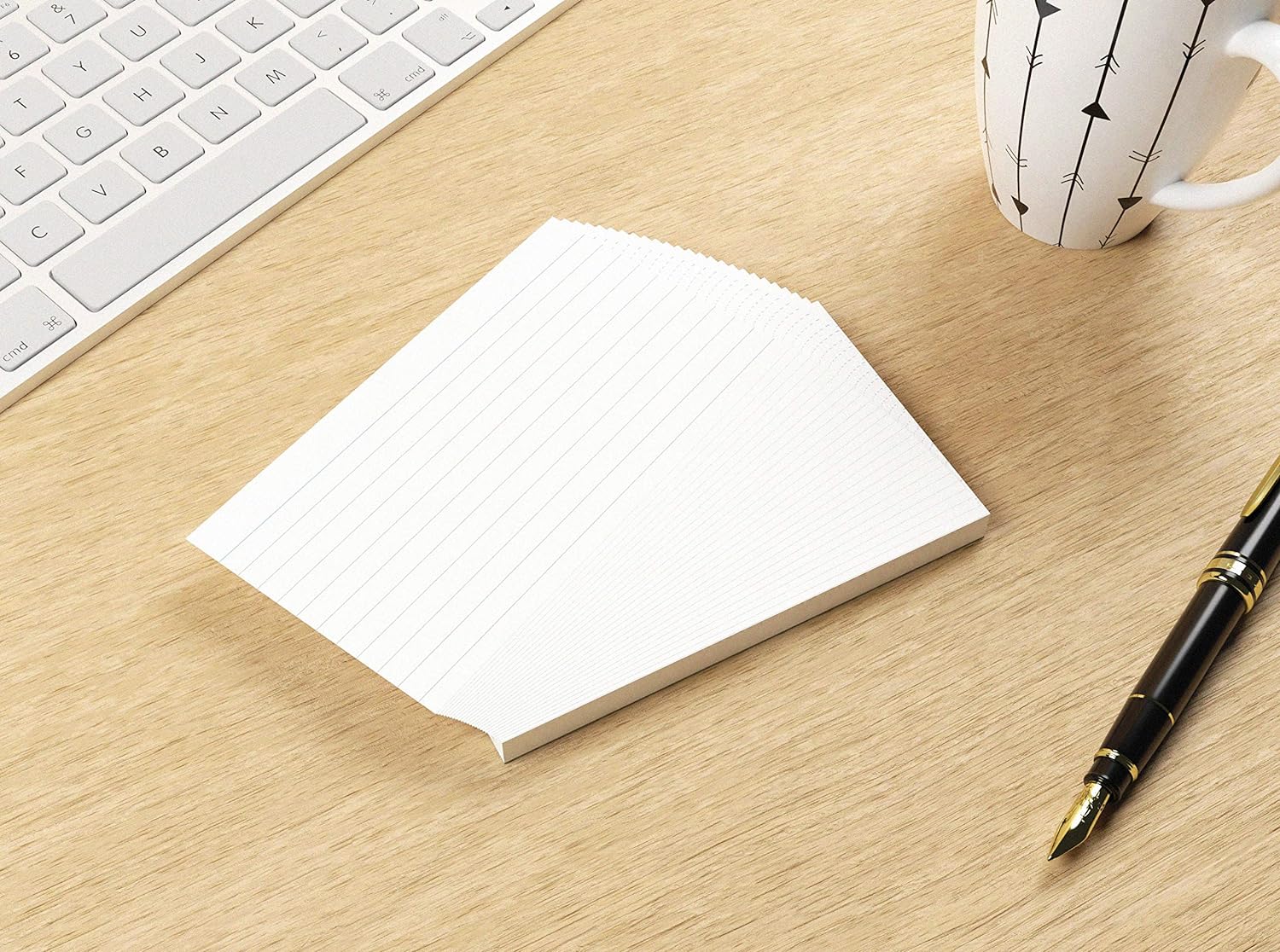Silvine 5 x 3-inch recycled lined record cards, 100 white cards for note-taking or studying, eco-friendly and versatile.