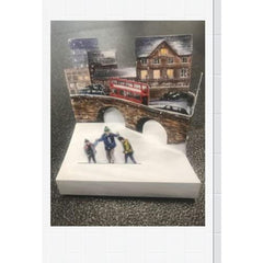 3D Pop Up Dad Christmas Greeting Card with Festive Design and Heartfelt Wishes
