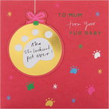Mum Christmas Greeting Card from Pets with Cute Festive Design and Loving Wishes