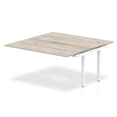 Dynamic Evolve Plus 1600mm B2B Extension Kit Grey Oak Top White Frame BE782 DD