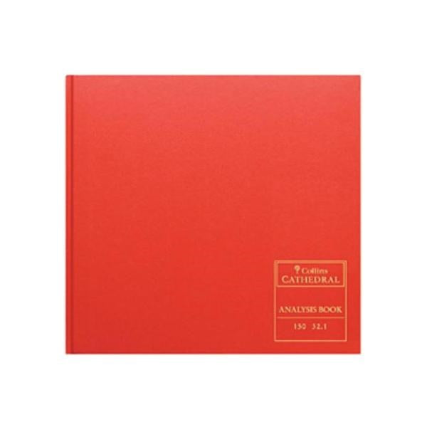 Collins Cathedral Analysis Book Casebound 297x315mm 7 Cash Column 96 Pages Red 150/7.1 - 811663