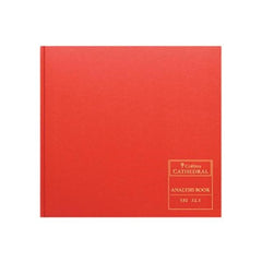 Collins Cathedral Analysis Book Casebound 297x315mm 7 Cash Column 96 Pages Red 150/7.1 - 811663
