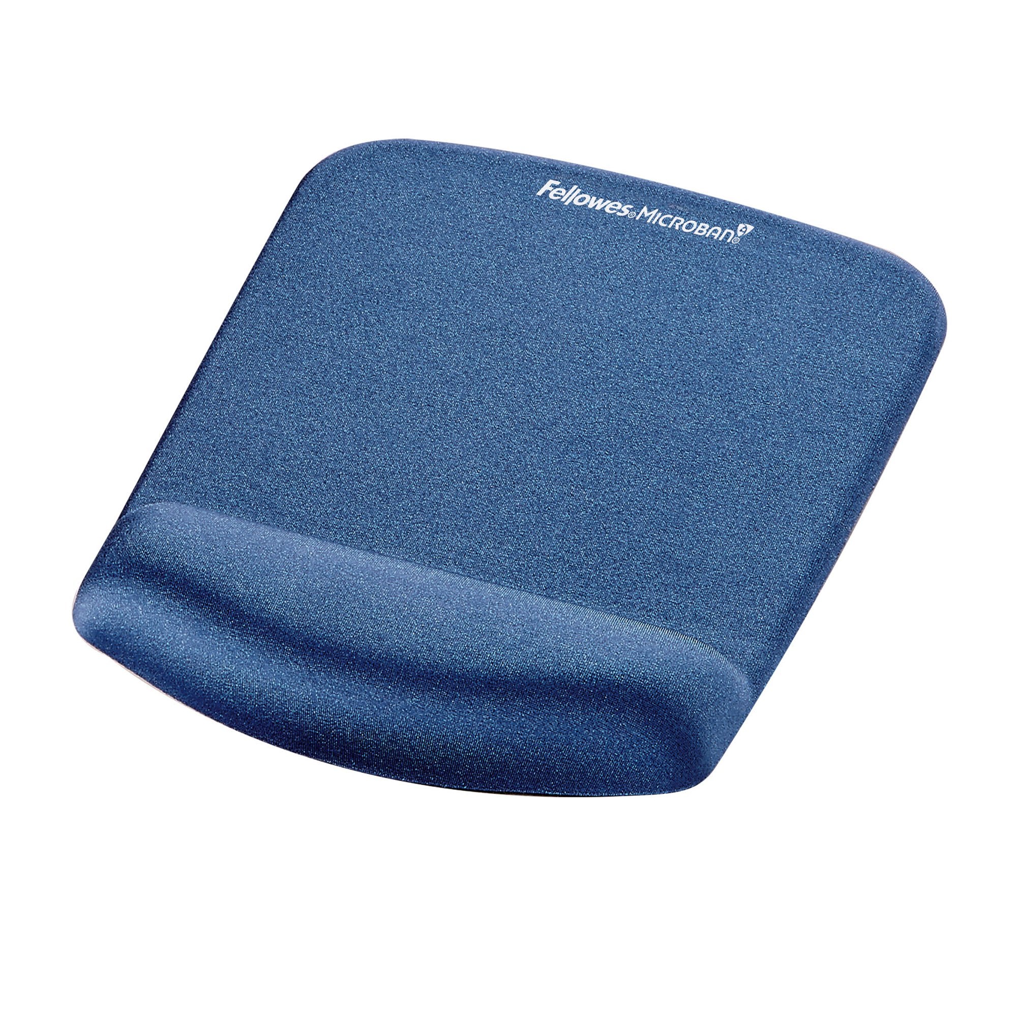 Fellowes PlushTouch Mouse Pad Wrist Rest Blue 9287302