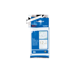 Brother Gold On White Label Tape 12mm x 4m - TZER234