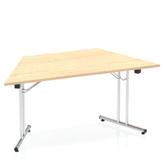Dynamic Impulse 1600mm Folding Trapezium Table Maple Top I000720 DD