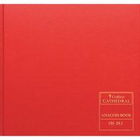 Collins Cathedral Analysis Book Casebound 297x315mm 24 Cash Column 96 Pages Red 150/24.1 - 811254