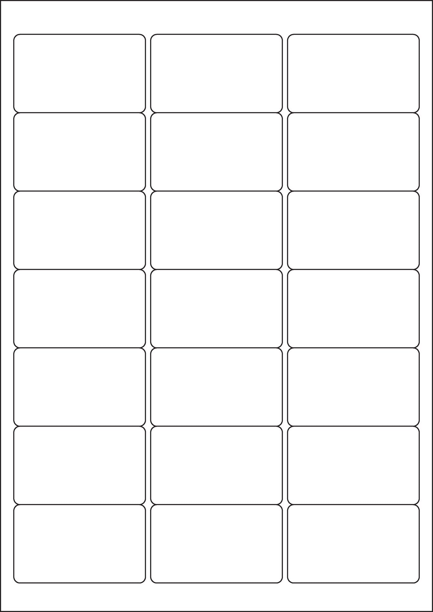 ValueX Multipurpose Label 63.5x38.1mm 21 Per A4 Sheet White (Pack 2100 Labels) - 15138SM
