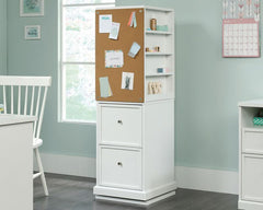 Teknik Craft Tower Storage Unit Swivel Base W455 x D510 x H1468mm White Finish - 5421419