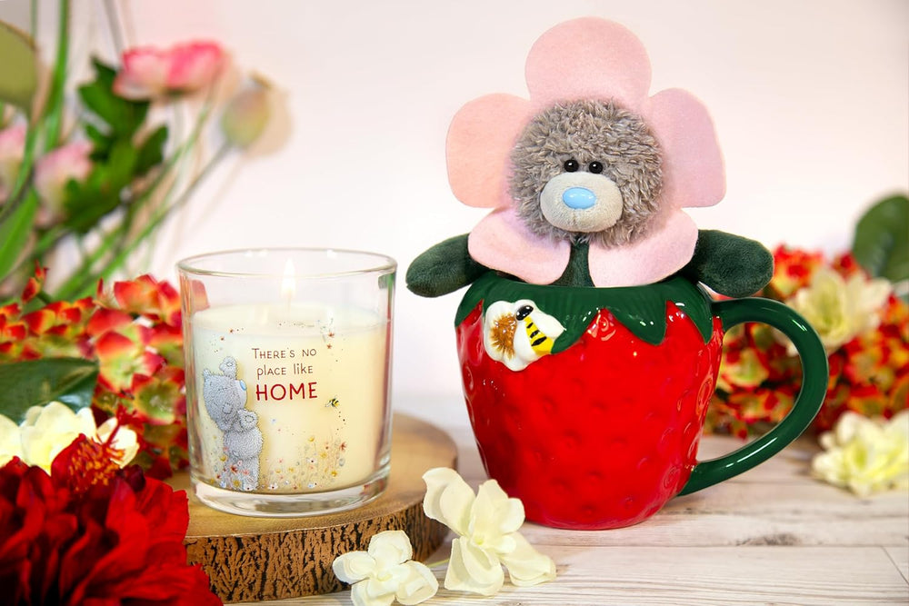 Tatty Teddy Hand Painted Ceramic Strawberry Mug and Plush Bear Gift Set