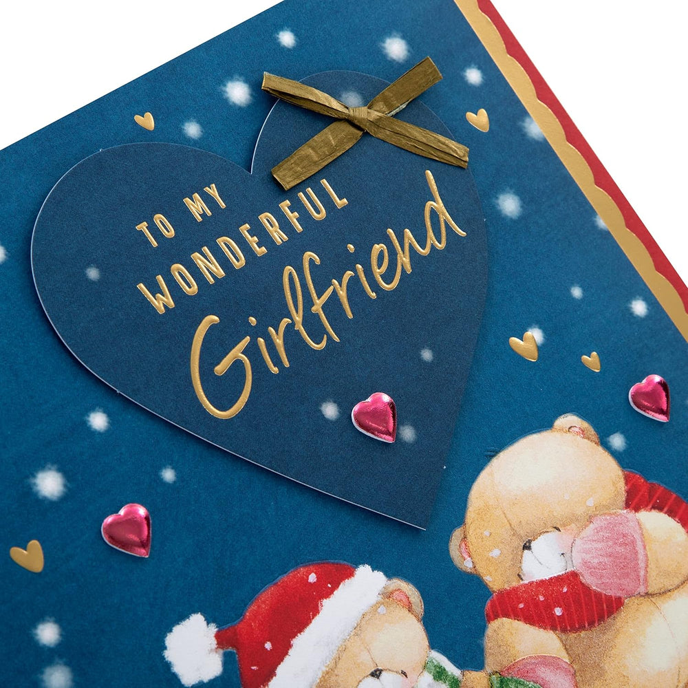 Forever Friends Winter Love Design Girlfriend Boxed Christmas Card