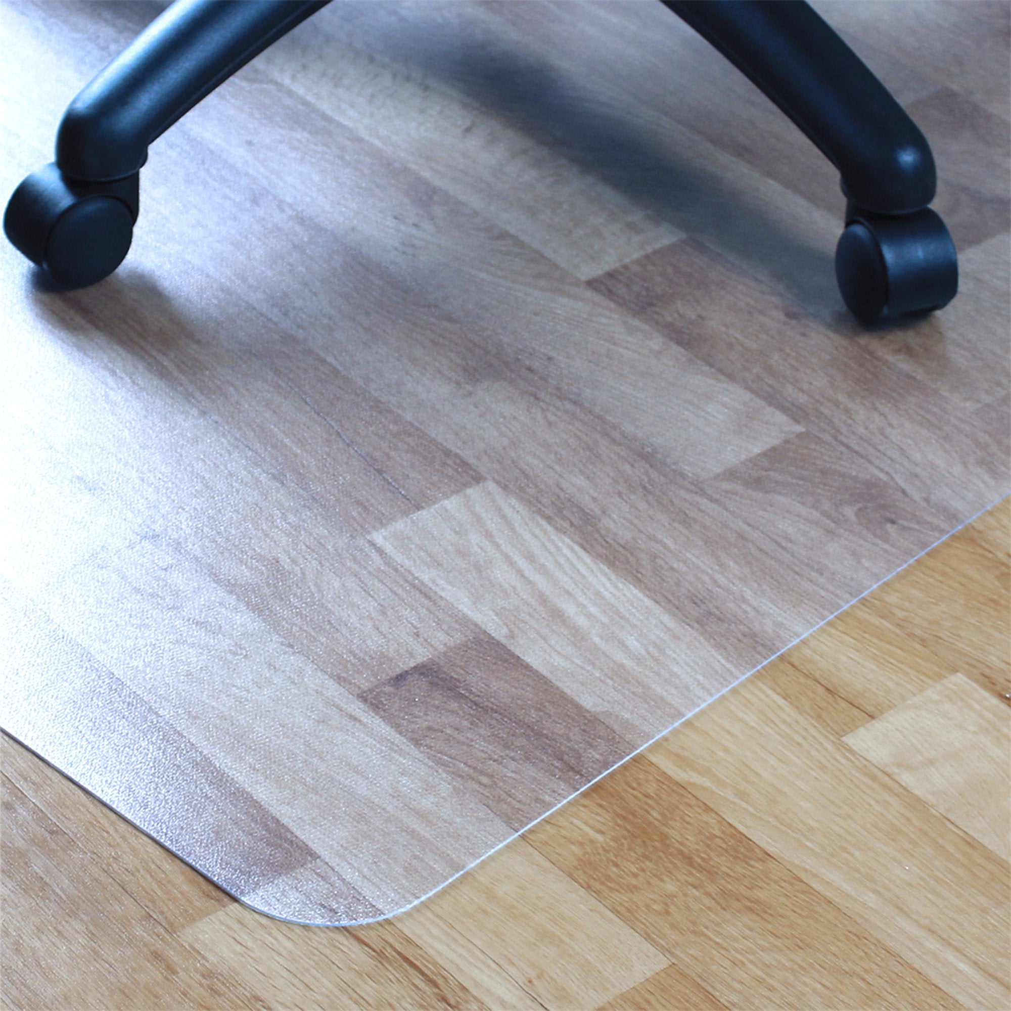 Floortex Ecotex Marvec Bio PVC Rectangular Office Chair Mat Floor Protector For Hard Floors 116 x 150cm Clear - URCMFLVS0004 DD