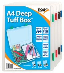 Tiger Tuff Box Polypropylene A4 Deep Clear - 300806