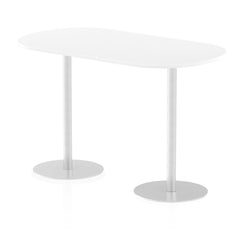 Dynamic Italia 1800mm Poseur Boardroom Table White Top 1145mm High Leg ITL0186 DD