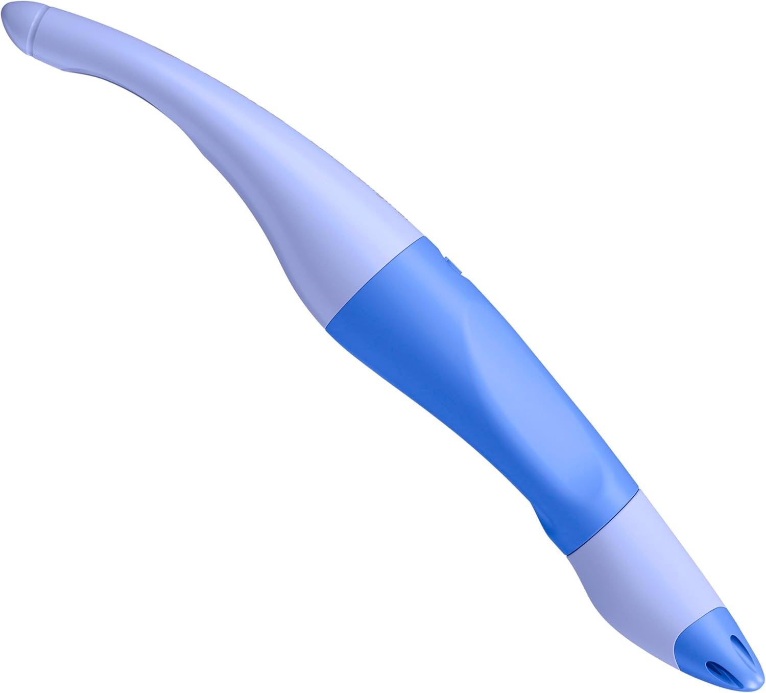 Stabilo Easyoriginal Pastel ergonomic rollerball pen for left-handed use in cloudy blue, designed for smooth writing.