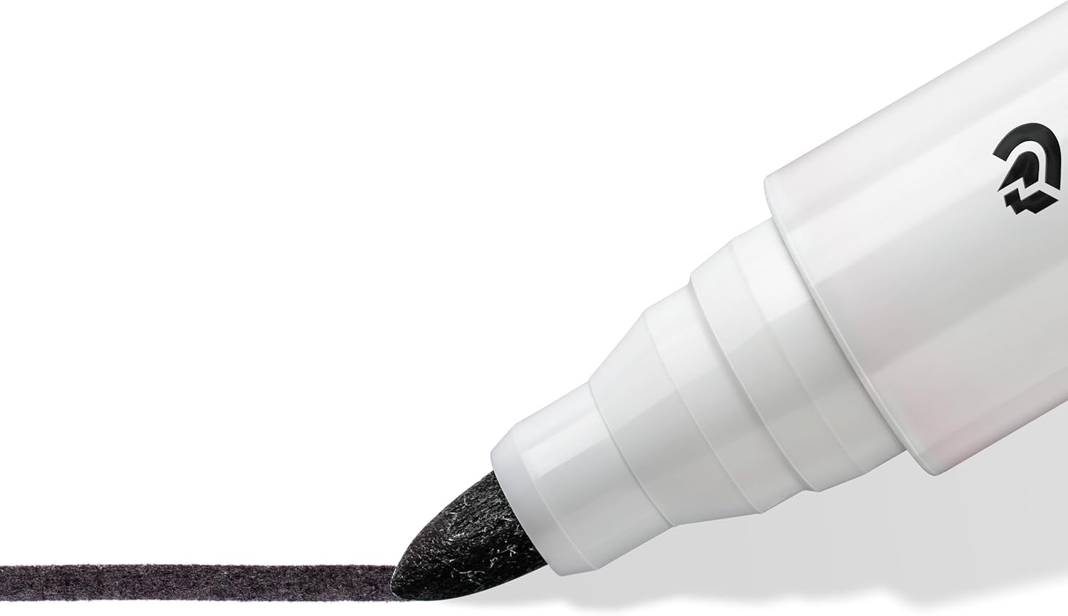 Black Staedtler Lumocolor Whiteboard Marker Bullet 351, single, ideal for writing on whiteboards and office stationery.