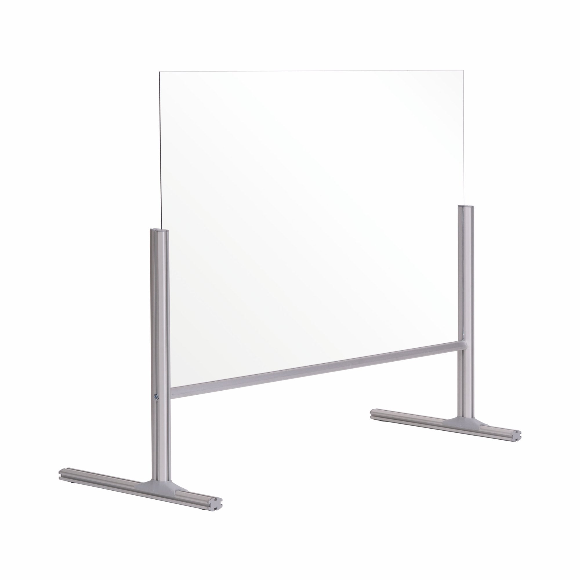 Bi-Office Desk Protective Divider Screen Glass 1000x850mm Clear DSP713041 DD