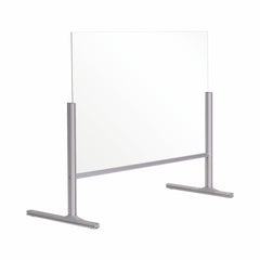 Bi-Office Desk Protective Divider Screen Glass 1000x850mm Clear DSP713041 DD