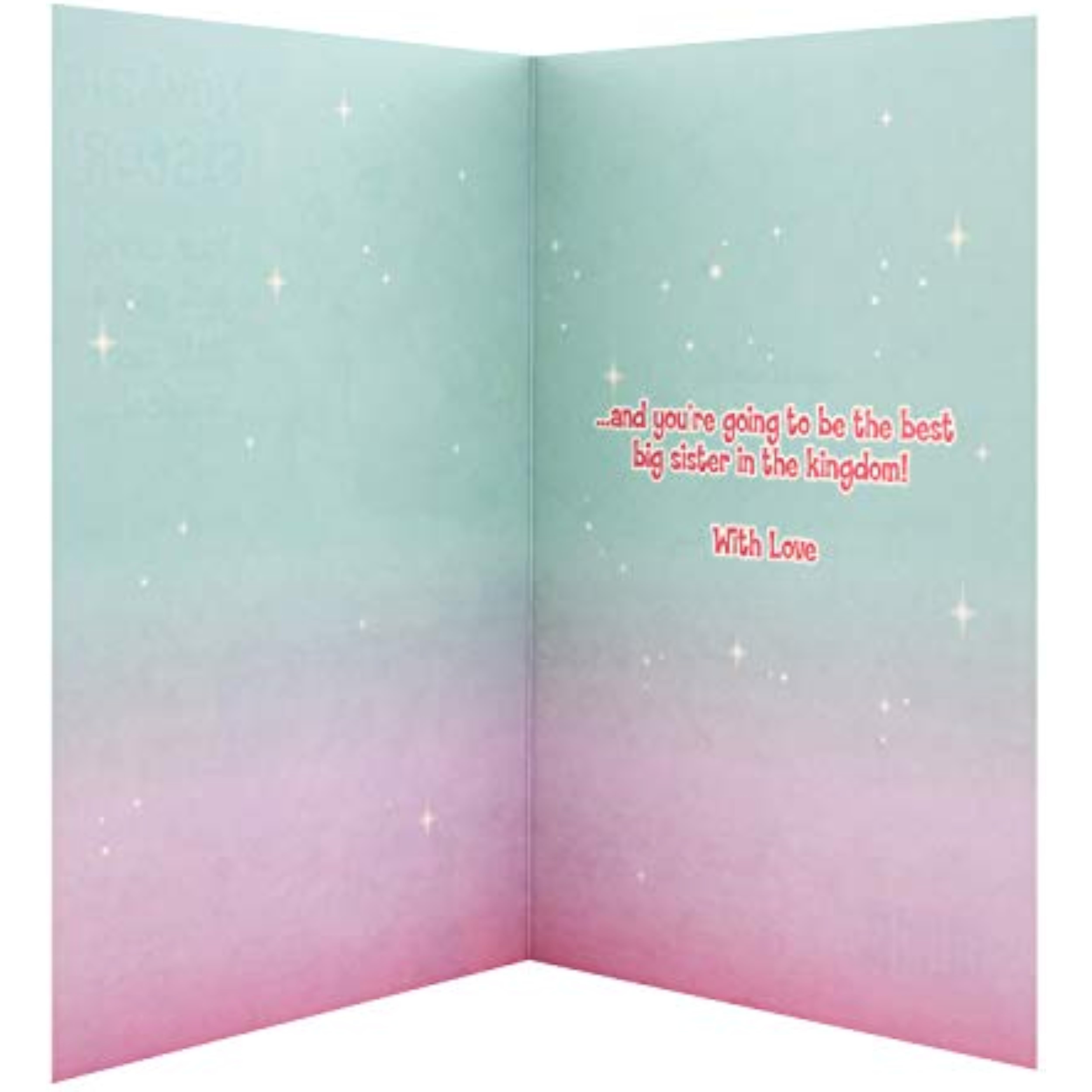 Hallmark New Big Sister Congratulations Card - Colourful Rapunzel Design from The Disney Princess Range