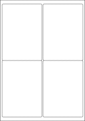 ValueX Multipurpose Label 99.1x139mm 4 Per A4 Sheet White (Pack 400 Labels) - 15145SM