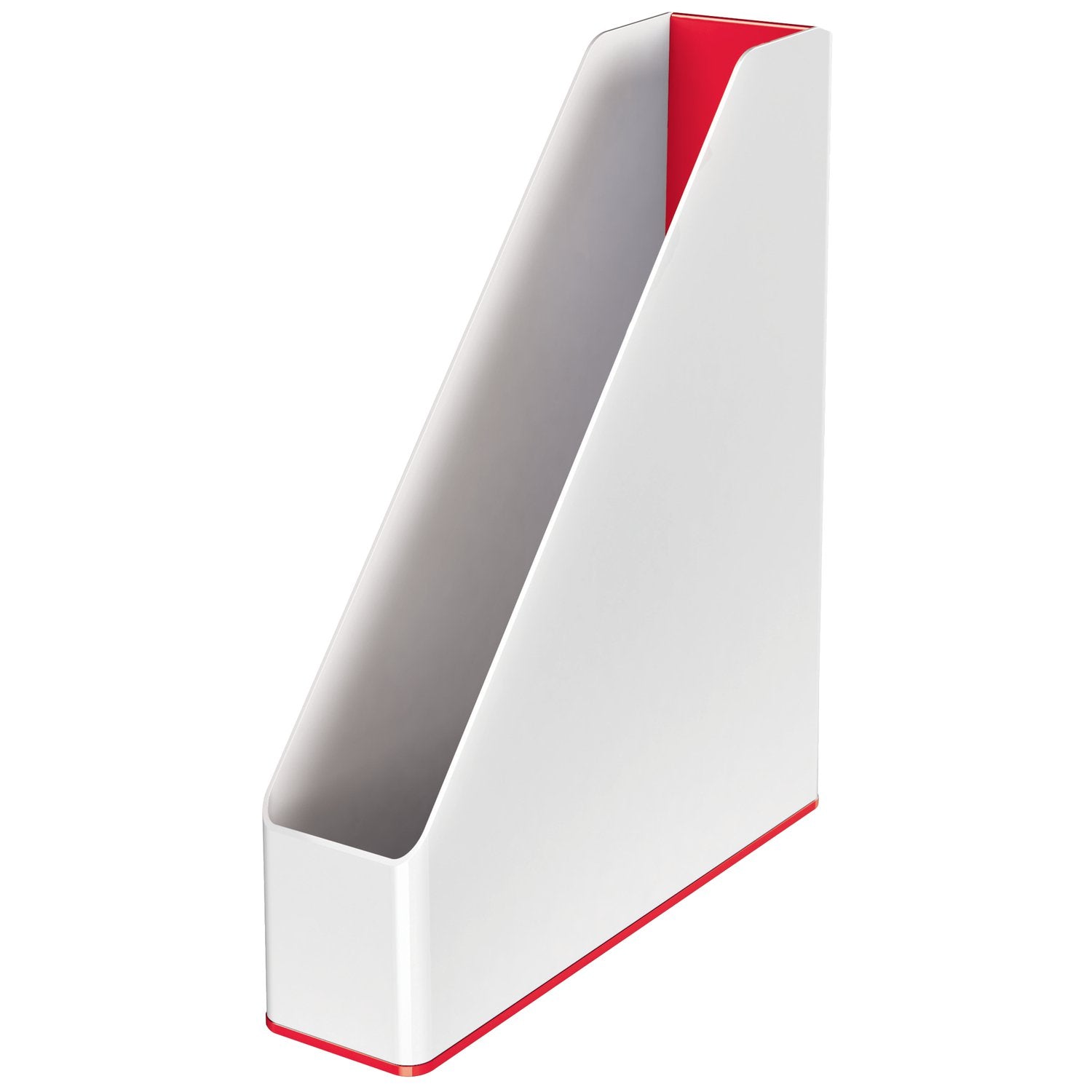 Leitz WOW Duo Colour Magazine File White/Red - 53621026
