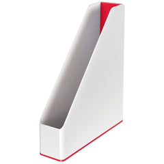Leitz WOW Duo Colour Magazine File White/Red - 53621026