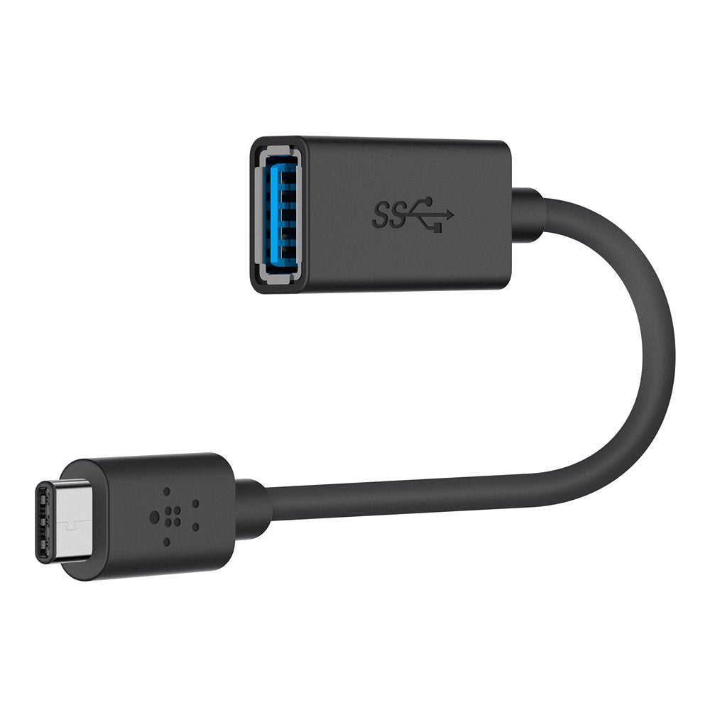 Belkin 3.0 USB-C to USB-A Black Adapter - USB-IF Certified