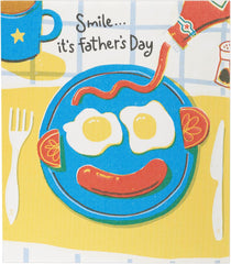 UK Greetings Father's Day Card for Him - Funny Breakfast Design