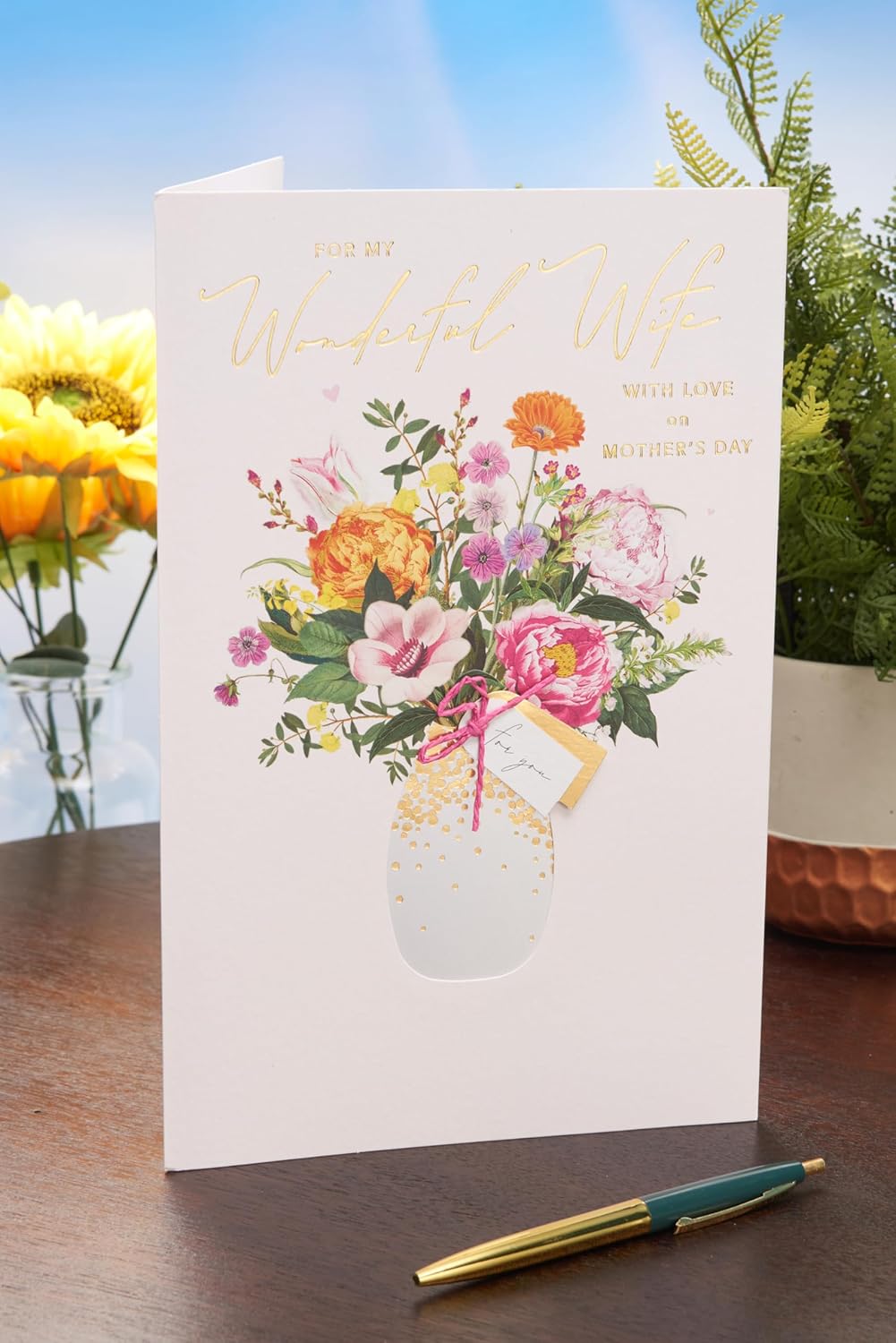UK Greetings Mother's Day Card for Wife - Loving Design