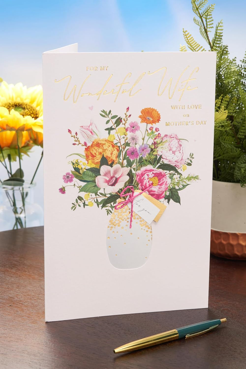 UK Greetings Mother's Day Card for Wife - Loving Design