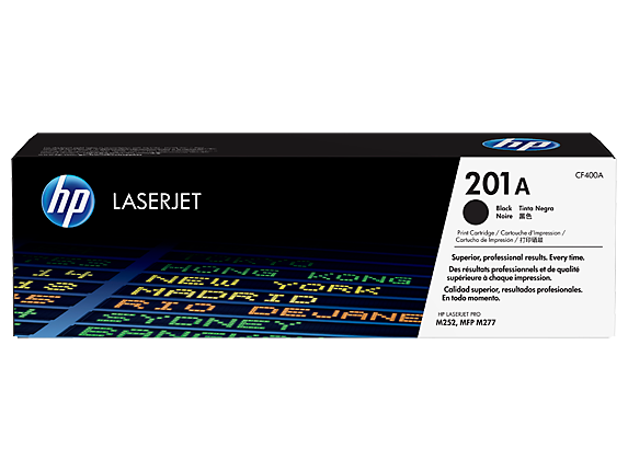 HP 201A Black Standard Capacity Toner 1.5K pages for HP Color LaserJet Pro M252/M274/M277 - CF400A