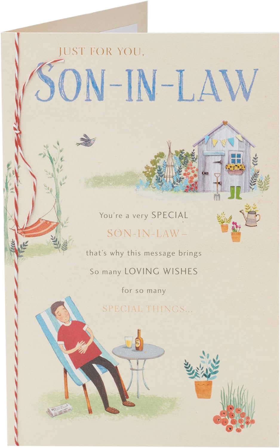 Garden Relax Design Son In Law Birthday Card