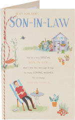 Garden Relax Design Son In Law Birthday Card