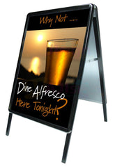 SECO Aluminium Snap Frame A-Board 32mm 20 x 30 Inches Black - 2030ABBLACK DD